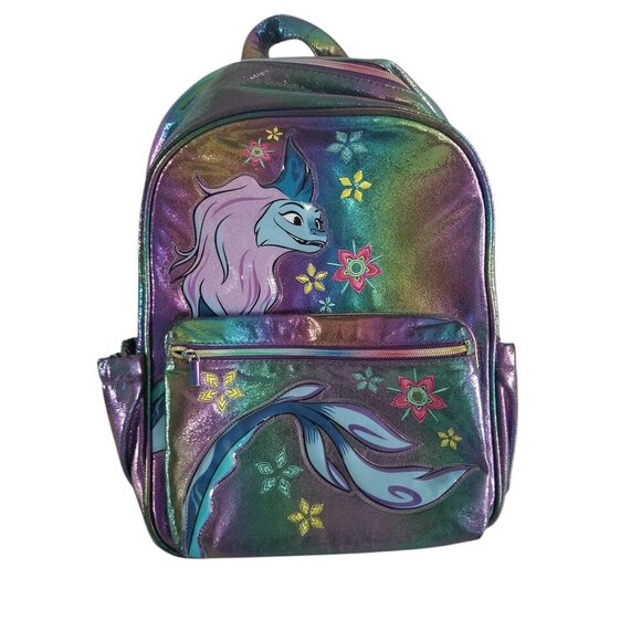 Disney Raya and The Last Dragan Rainbow Iridescent Girls Fairycore Backpack - Picture 1 of 13
